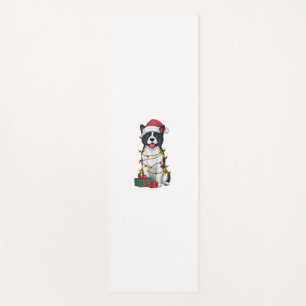 Xmas Lighting Weihnachtsmannmütze American Akita D Yogamatte