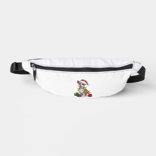 Xmas Lighting Weihnachtsmannmütze Cardigan Welsh C Bauchtasche