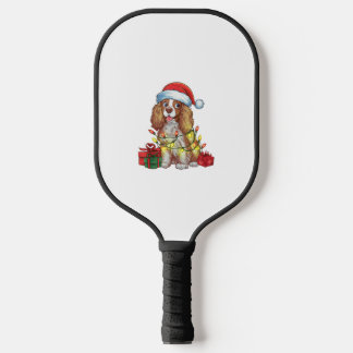 Xmas Lighting Weihnachtsmannmütze Englisch Coonhou Pickleball Schläger