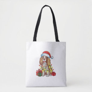 Xmas Lighting Weihnachtsmannmütze Englisch Coonhou Tasche