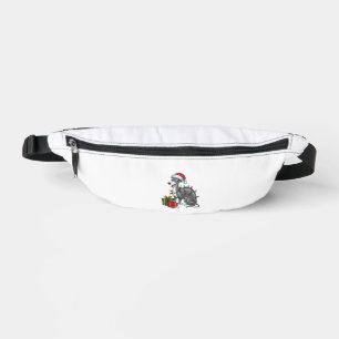 Xmas Lighting Weihnachtsmannmütze Greyhound Hund W Bauchtasche