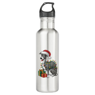 Xmas Lighting Weihnachtsmannmütze Italienischer Gr Edelstahlflasche