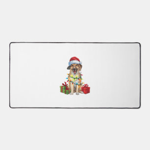 Xmas Lighting Weihnachtsmannmütze Kangal Shepherd  Schreibtischunterlage