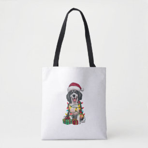 Xmas Lighting Weihnachtsmannmütze Kuvasz Dog Weihn Tasche