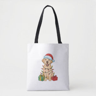 Xmas Lighting Weihnachtsmannmütze Labrador Retriev Tasche
