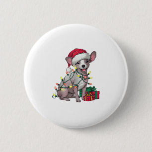 Xmas Lighting Weihnachtsmannmütze Mexican Hairless Button