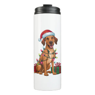 Xmas Lighting Weihnachtsmannmütze Thai Ridgeback D Thermosbecher