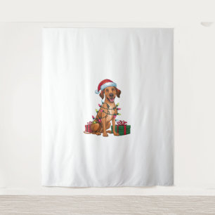 Xmas Lighting Weihnachtsmannmütze Thai Ridgeback D Wandteppich