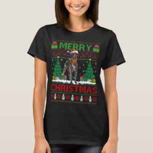 Xmas Lighting Weihnachtsmannmütze Ugly Irish Wolfh T-Shirt