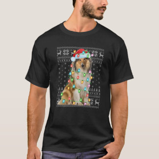 Xmas Lighting Weihnachtsmannmütze Ugly Rough Colli T-Shirt
