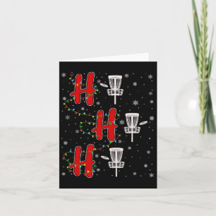 Xmas Lights Ho Ho Diso Golf Funny Ugly Christma Karte