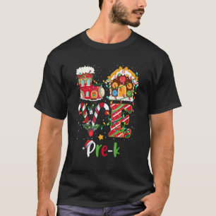 Xmas Lights Liebe Pre-K Lehrer Weihnachten T-Shirt