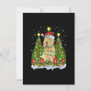 Xmas Lights Santa Wheaten Terrier Dog Christmas Tr Einladung