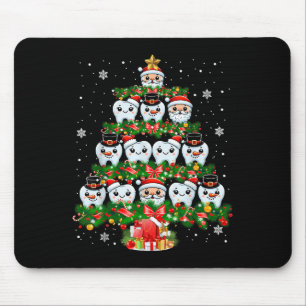 Xmas Lights Teeth Doctor Dentist Tooth Teeth Chris Mousepad