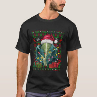 Xmas Lights Ugy Weihnachtsmannmütze Gemüsekohl Chr T-Shirt