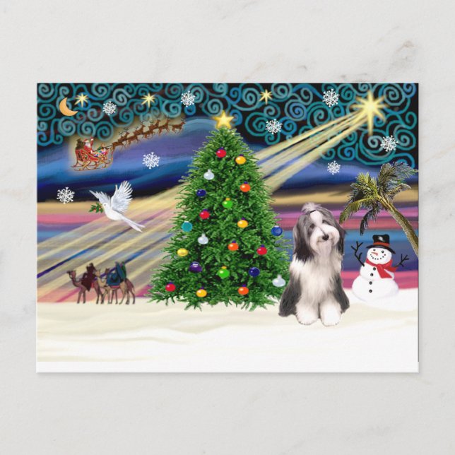 Xmas Magic Bartdie4 Feiertagspostkarte (Vorderseite)