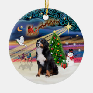 Xmas Magic - Berner Sennenhund 2 Keramik Ornament