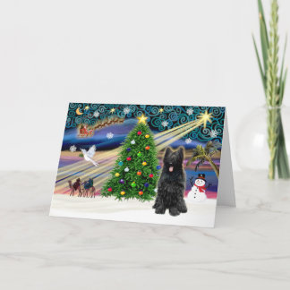 Xmas Magic-Briard-Blk Feiertagskarte
