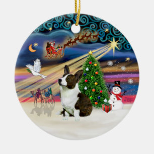 Xmas Magic - Welsh Corgi (Cardigan) Keramikornament