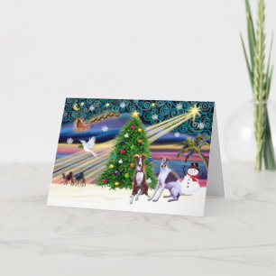 Xmas Magic-Whippet9und10 Feiertagskarte