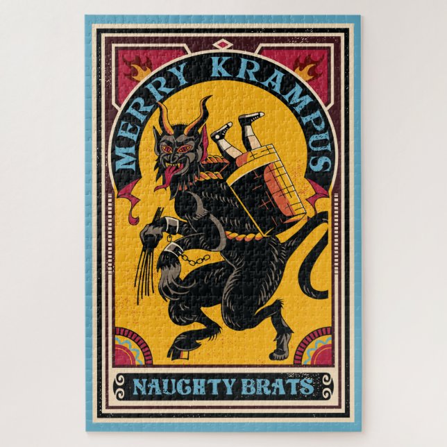Xmas Merry Krampus Naughty Brats Circus Style (Vertikal)