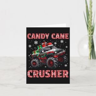Xmas Monster Truck Weihnachts Candy Cane Crusher B Karte