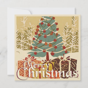 Xmas Motif, mit Geschenken unter dem Weihnachtsbau