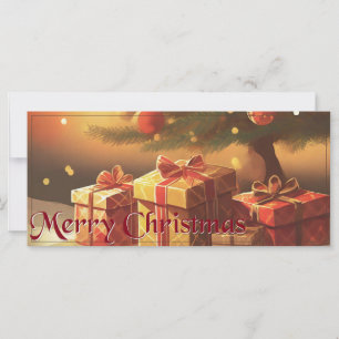 Xmas Motif, mit Geschenken unter dem Weihnachtsbau