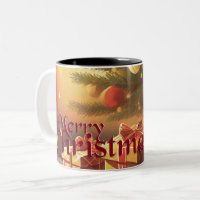 Xmas Motif, mit Geschenken unter dem Weihnachtsbau