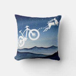 Xmas Mountain Bike Reindeer Christmas Star Night  Kissen