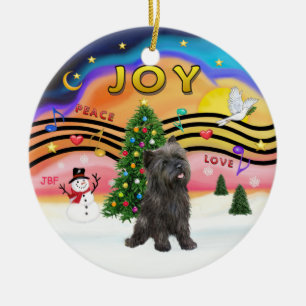 Xmas Music 2 - Cairn Terrier (Blind 21) Keramikornament