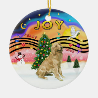 Xmas Music 2 - Godlen (b-light) Keramikornament