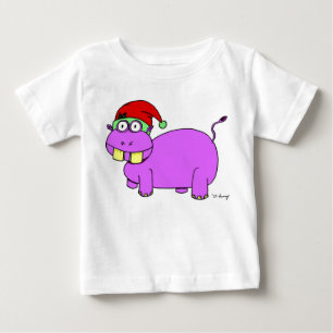 Xmas Nilpferd Baby-T-Shirt Baby T-shirt