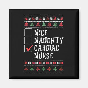 Xmas Nursing Healthcare Worker Cardiac Nurse Chris Magnet