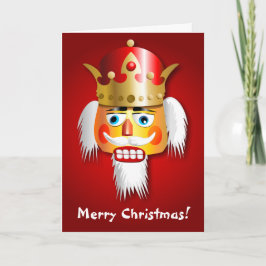 Xmas Nutcracker King Cartoon Feiertagskarte