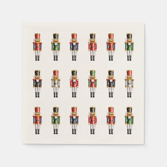 Xmas Nutcracker Toy Soldiers Serviette (Vorderseite)