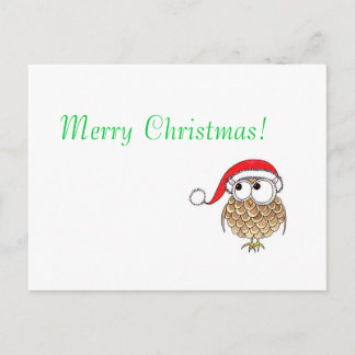 xmas-owl, Joyeuse carte postale de Noël