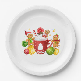 Xmas-Papierplatte Pappteller
