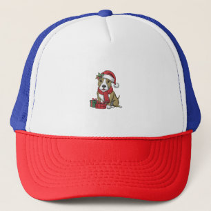Xmas Party Decoration American Pitbull Terrier Dog Truckerkappe