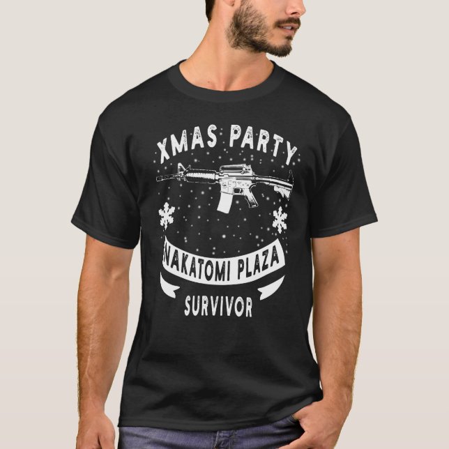 Xmas Party Nakatomi Plaza Survivor Weihnachtsfest  T-Shirt (Vorderseite)