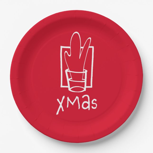 Xmas Party Pappteller (Vorderseite)