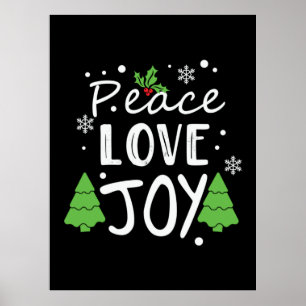 Xmas Peace Liebe Joy Poster