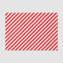 Xmas Peppermint Candy Red Strip Wrapping Seidenpapier