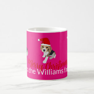 XMAS PUPPING IN ROTER WEIHNACHTSMANNMÜTZE CUSTOM H KAFFEETASSE