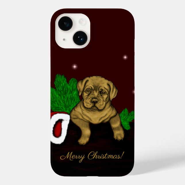 XMas Puppy Case-Mate iPhone 14 Hülle (Rückseite)