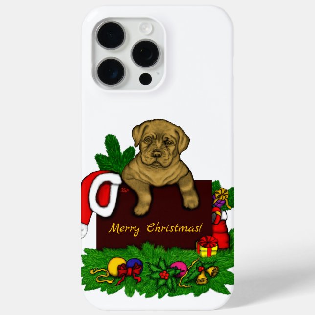 XMas Puppy Case-Mate iPhone Hülle (Rückseite)