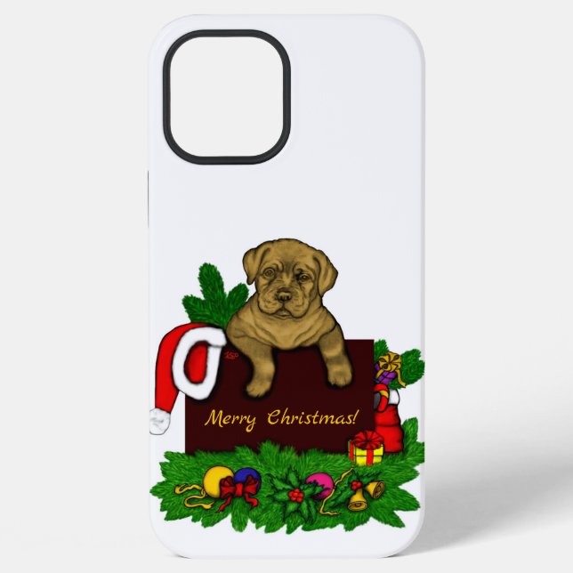 XMas Puppy iPhone 12 Pro Max Hülle (Rückseite)