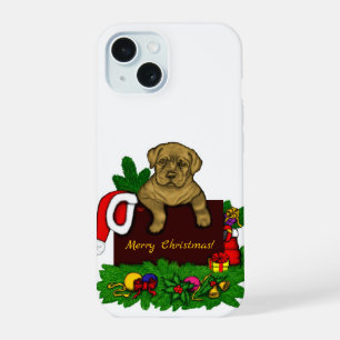 XMas Puppy iPhone 15 Hülle