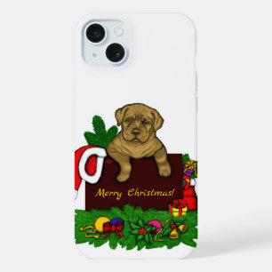 XMas Puppy iPhone 15 Plus Hülle