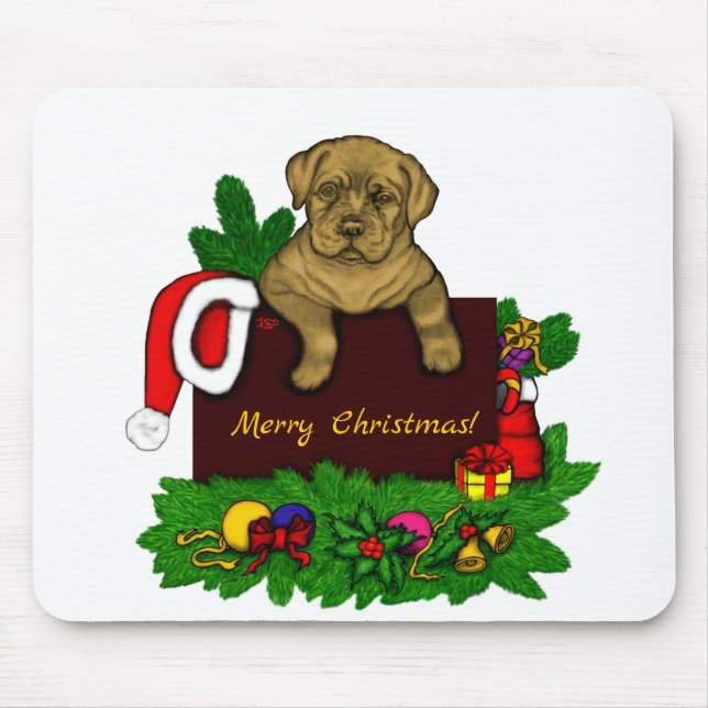 XMas Puppy Mousepad (Vorne)